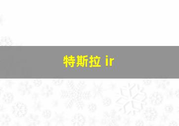 特斯拉 ir